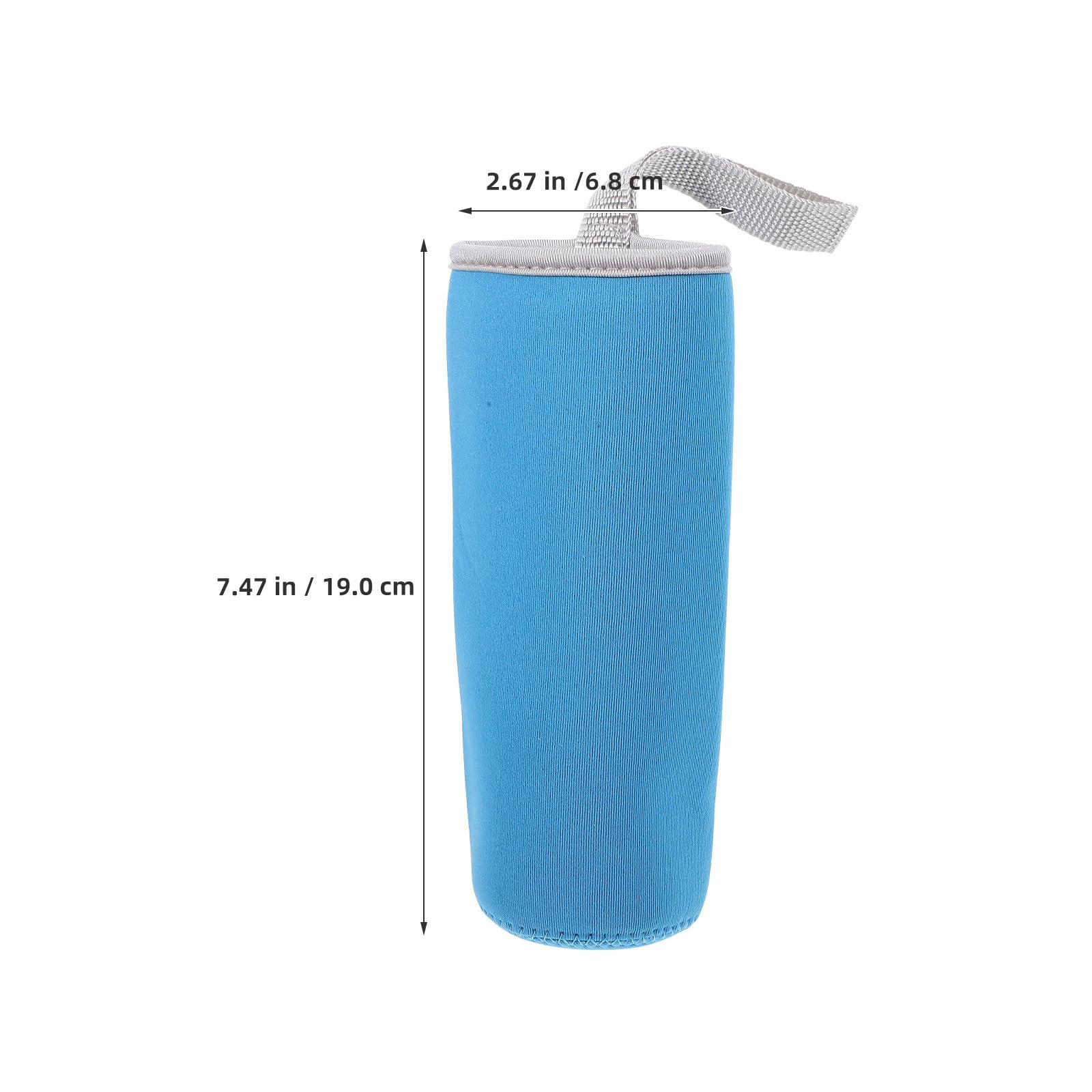 Funda térmica para 15 botellas: vaso de vidrio aislante plegable de 593 ml con asa. Bolsa portátil para transportar botellas de agua deportivas para hombres y mujeres que practican