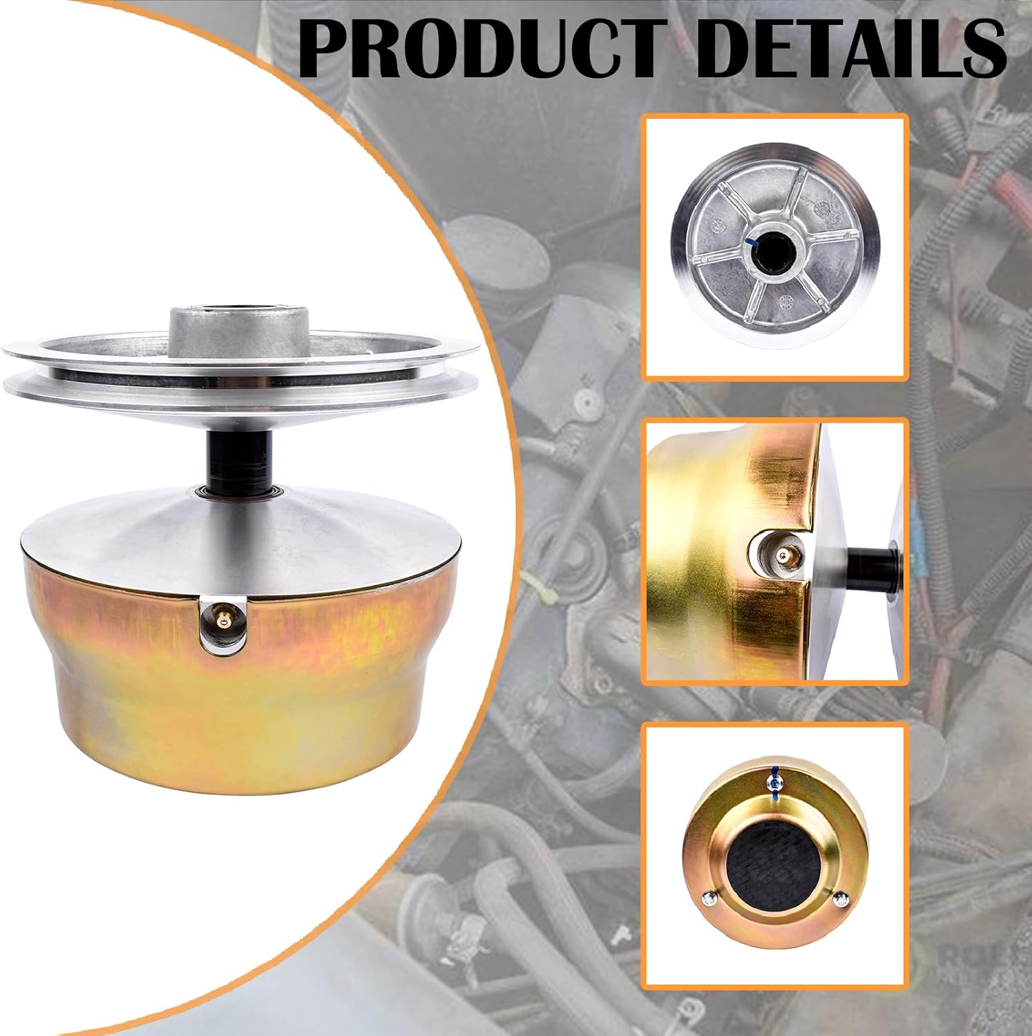 JN6-G6201-03 JN6-G6201-04 Primary Drive Clutch Golf Cart Clutch Fits for G2 G8 G9 G14 G16 G19 G22 4 Cycle Gas Golf Cart