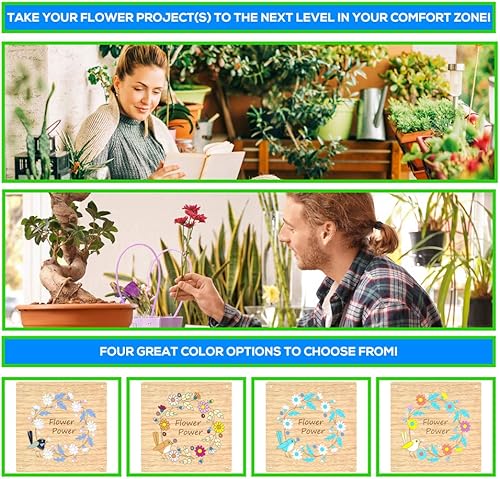 Miniatura 6 de Prensa de flores, 6 capas, kit de prensa de flores de 8 x 8 pulgadas, kit de prensado de flores para adultos y niños, haz flores prensadas para