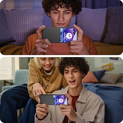 Vista 44 de Miimall Funda delgada para Galaxy Flip 7 con protector de pantalla integrado, grado militar, a prueba de golpes, a prueba de caídas, antiarañazos