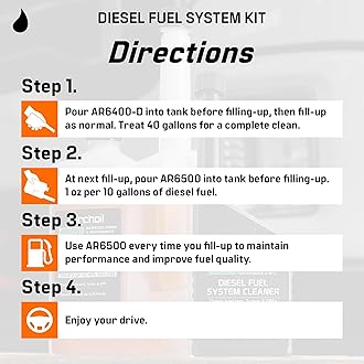 Archoil Diesel Fuel System Kit - AR6500 Diesel Treatment (40.6 oz) + AR6400-D Diesel Fuel System Cleaner