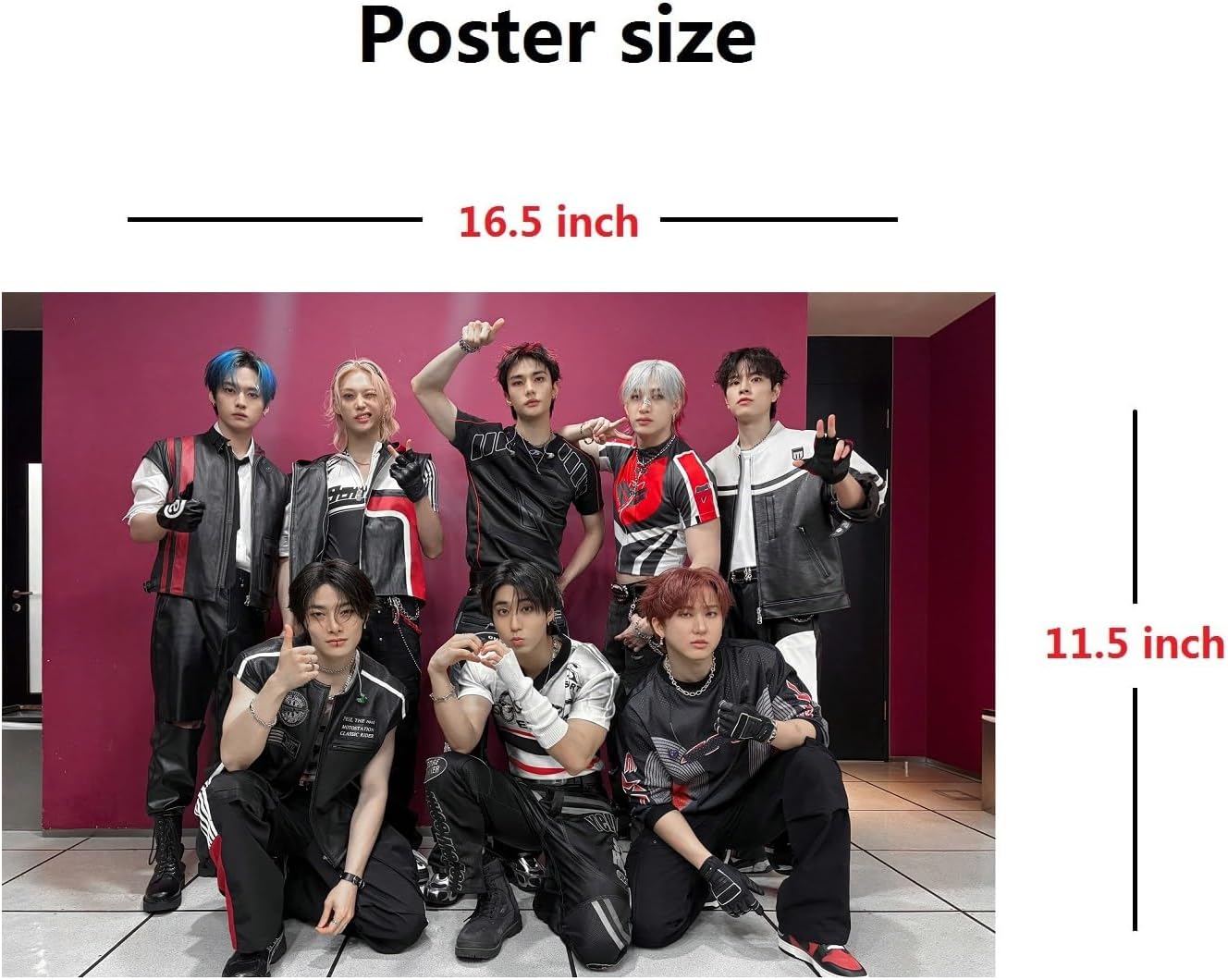 MeiYiYou 8PCS Stray-k Posters,2025-2026 Stray-k Album Poster Wall Painting Photos Art for Birthday Party Decoration(Purple) - Image 2