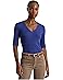 Lauren Ralph Lauren Stretch Cotton Elbow-Sleeve V-Neck Tee - Main View
