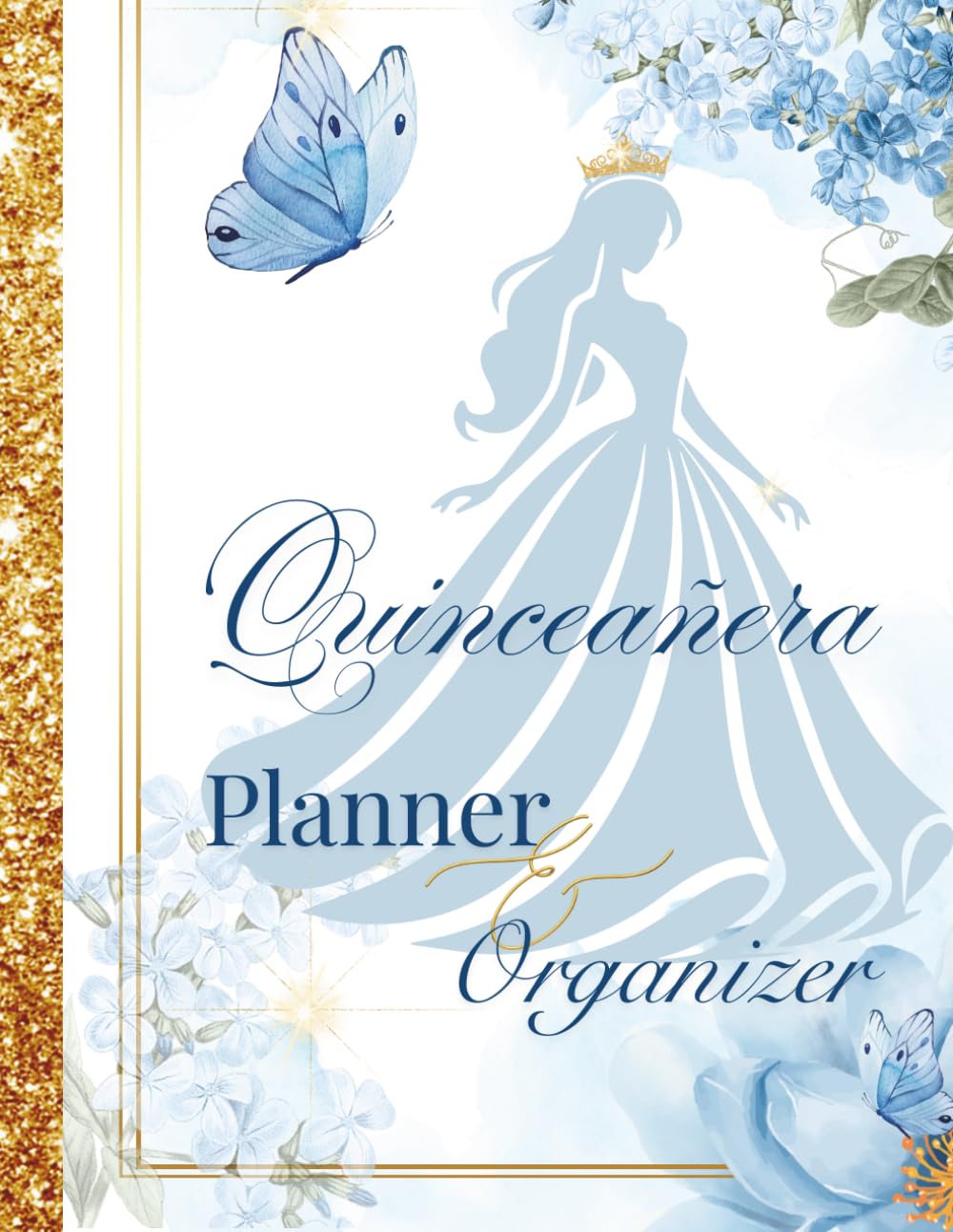 Elegant Quinceañera Organizer: Light Blue Edition: Includes Budget Planner, Guest Lists, Event Timeline, Checklists, and Party Planning Tools for a Beautiful Celebration      Paperback – March 24, 2026