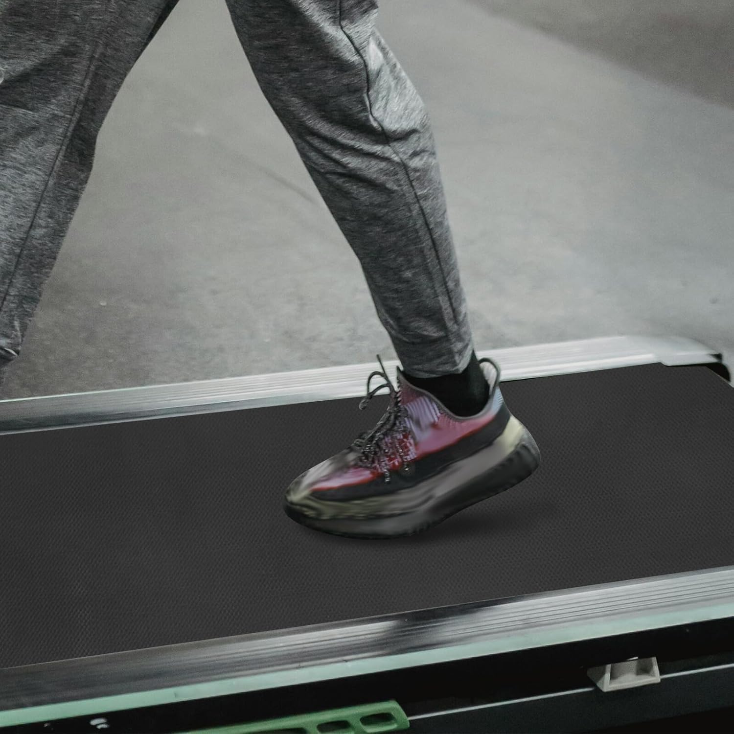 Treadmill Mat Floor Protector Anti-Fatigue Exercise Equipment Mat 1800x600x4mm High Rebound for Home Gym and Workout on Carpet Or Hardwood Floors