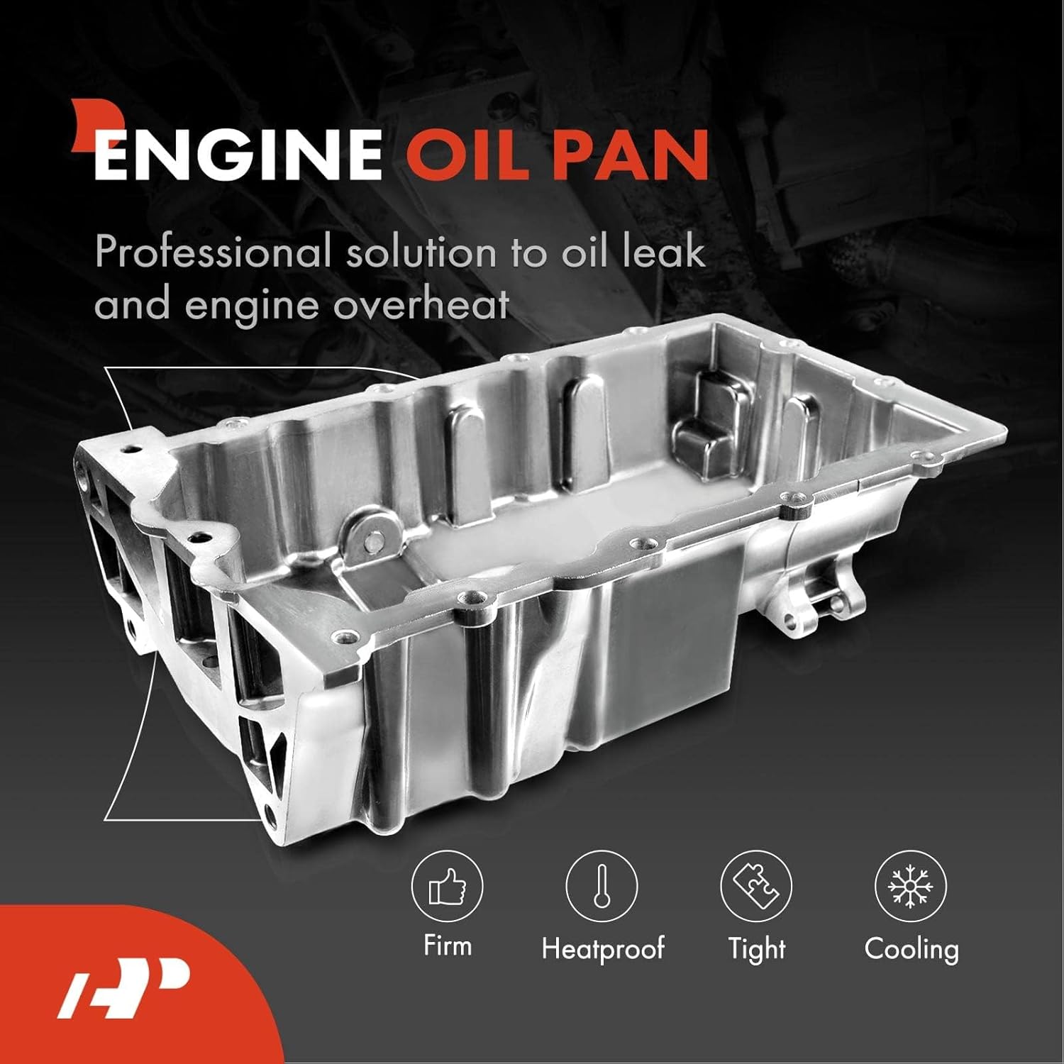 A-Premium Engine Oil Pan Sump with Drain Plug & Gasket Compatible with Mini Cooper 2005 2006 2007 2008 1.6L Gas