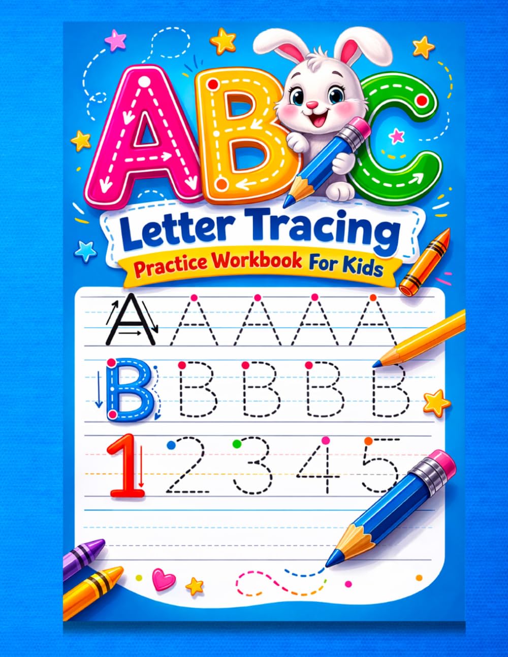 Alphabet Coloring and Tracing Book for Kids: Learn Letters, Practice Writing and Have Fun Coloring - Preschool Workbook for Ages 3-6