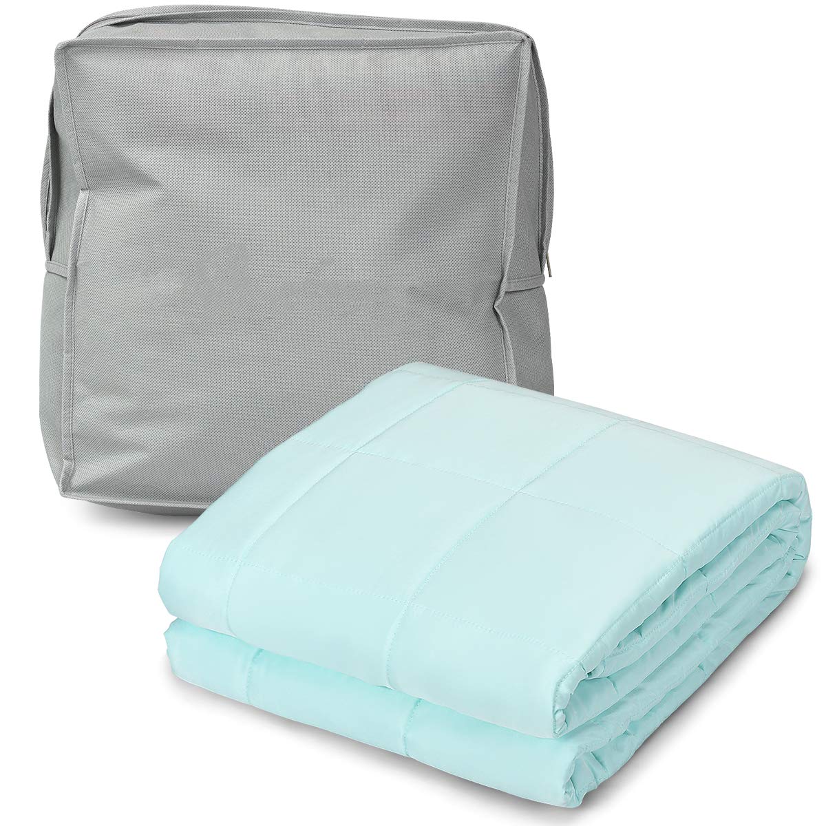3,2 kg Decke für Erwachsene, kühlende gewichtete Decke für Schlaf, Stressabbau, Entspannung und Komfort, perfekt für besseren Schlaf und Angstlinderung