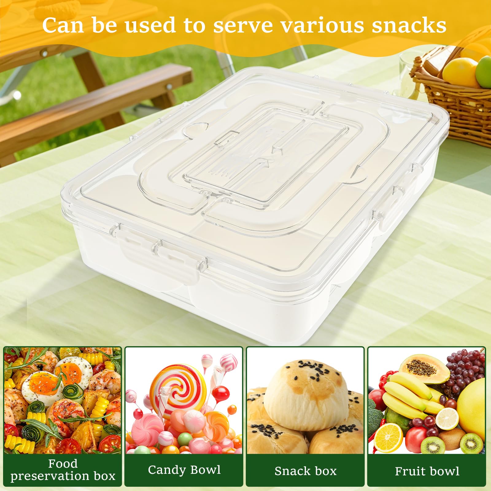 Snackbox Koziol Bio-Circulair Buddy met Deksel 500 ml Groen