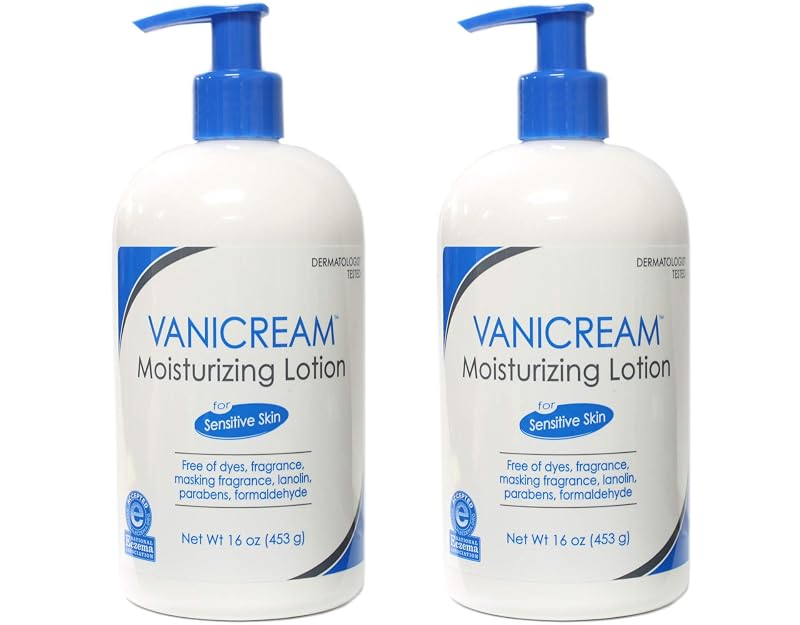 Loção hidratante Vanicream com bomba, 473 mL, Pacote com 2