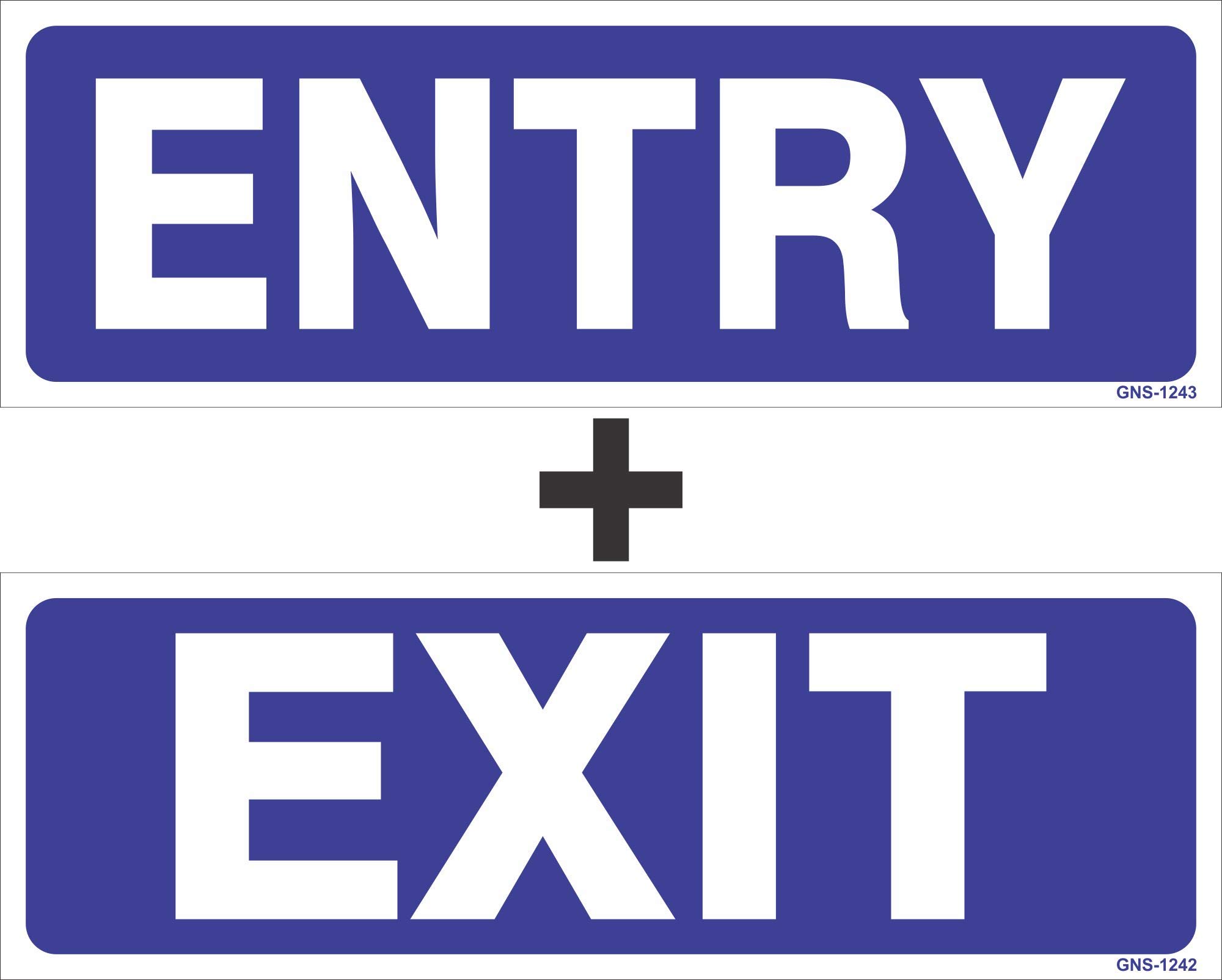 Amazing Sign Sign Board Entry & Exit Combo