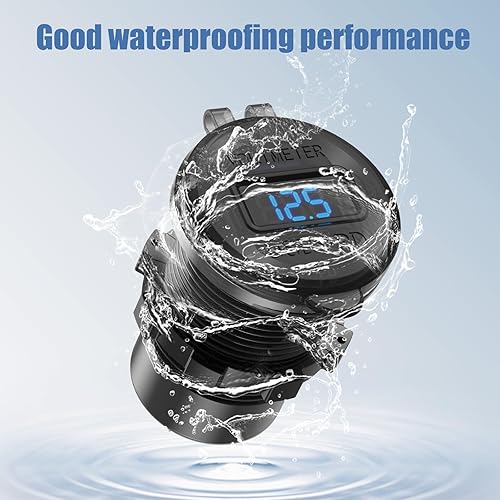 Miniatura 6 de Enchufe USB redondo de 12 V para automóvil, toma de corriente USB C de 12 V, cargador rápido marino de 3 puertos, impermeable, repuesto de salida de