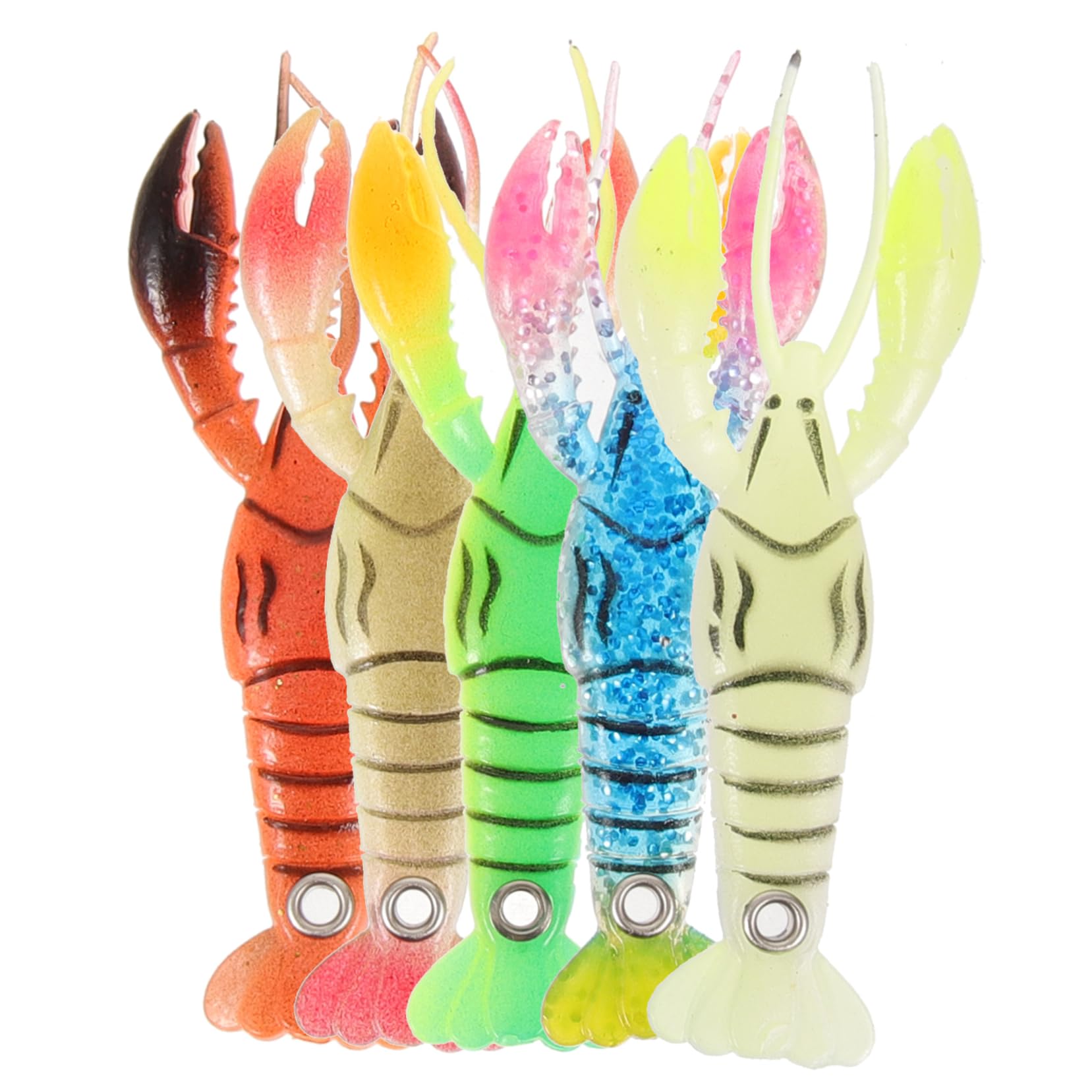 YARNOW Lot De 5 Appâts Artificiels Multi-usages Matériel De Pêche Compact Résistant À Lusure pour Lextérieur 5 Pièces X 5