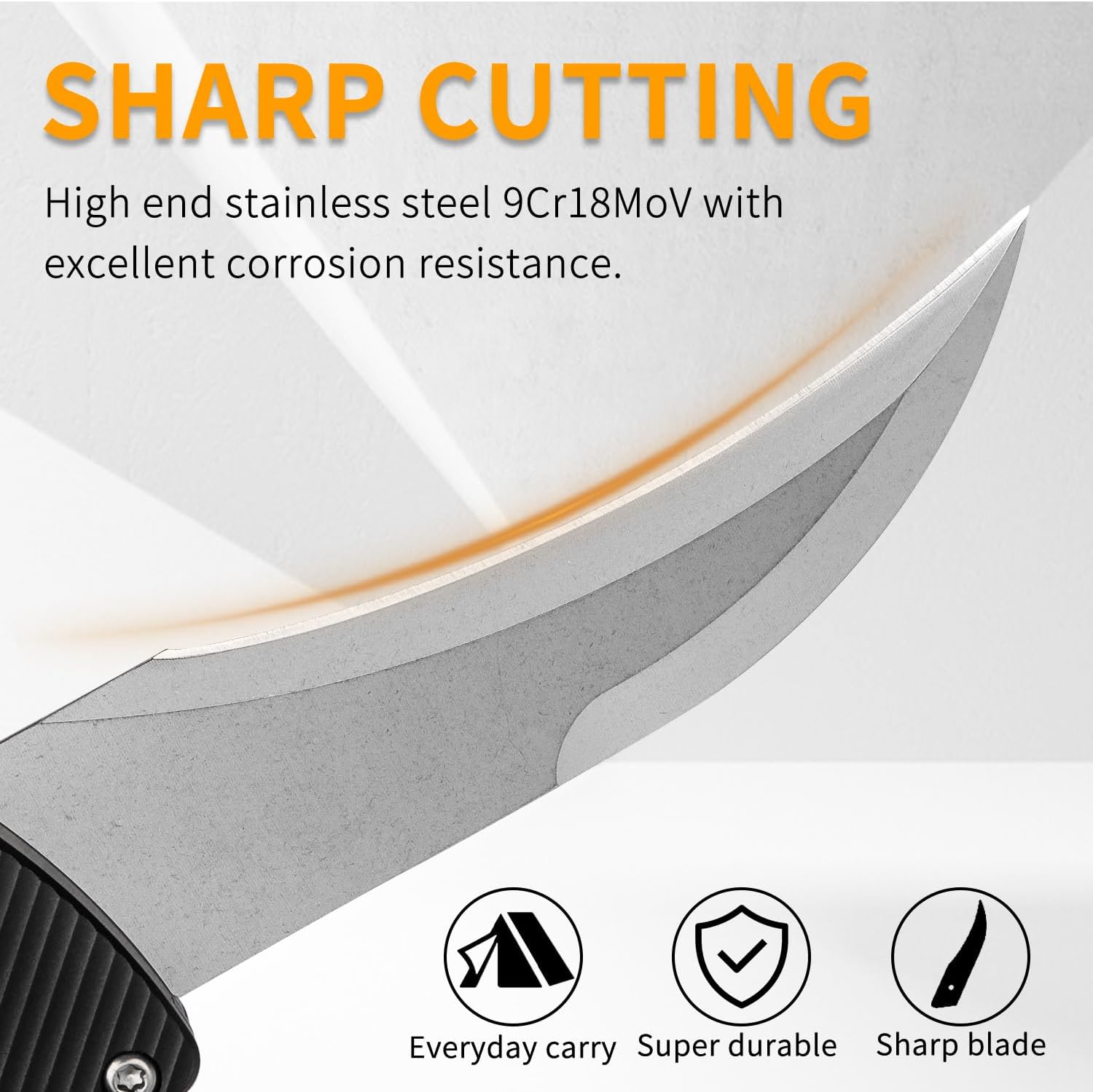 Aluminium Alloy Utility Knife Box Cutter, Folding Edc Pocket Knife with 4Pcs Different Blades, Ideal Gifts for Men Women