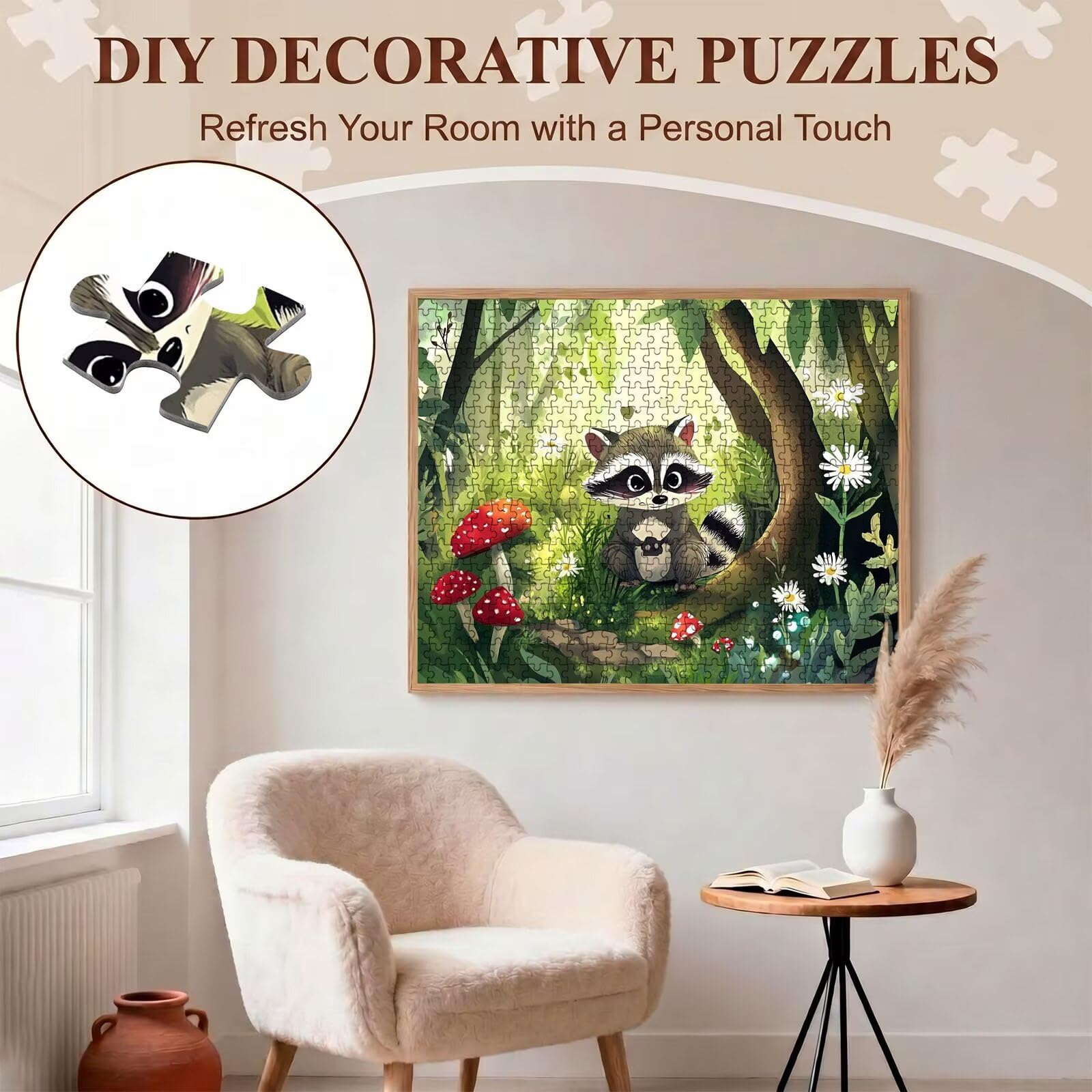 Puzzle 2000 Teile, Holzpuzzle Erwachsene [AAA], Impossible Game 99 x 70 cm, Kniffliges Denksport Spiel für Männer Frauen, Familienspiel, DIY Home Dekor,Geschenk für Geburtstag, Tier Wald-2 f0-167