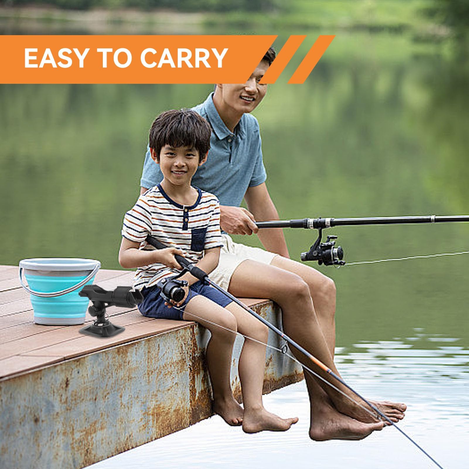 Supports de Canne à Pêche, Support de Canne à Pêche Antidérapant pour Kayak Support de Pêche Réglable Supports Canne à Pêche Extensibles pour Porte-Canne à Pêche Yacht Accessoires de Pêche