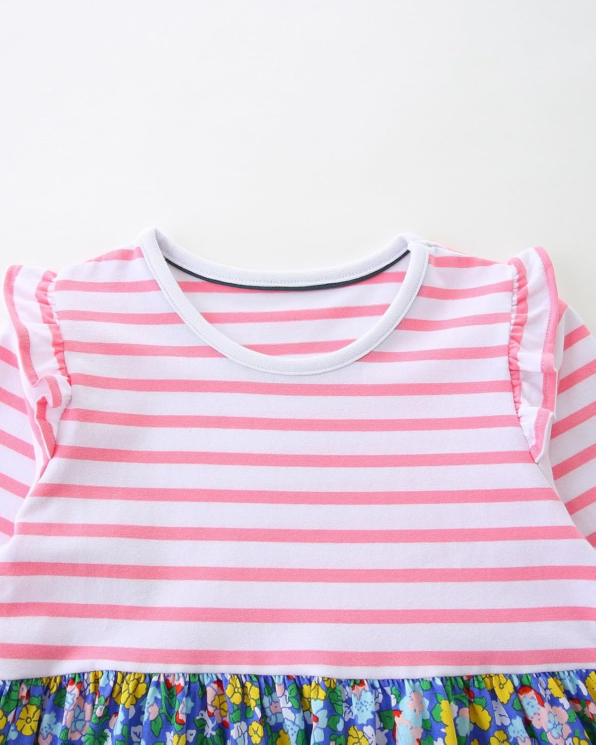 FreeLu Girls Cartoon Casual Dress Toddler Jersey Cotton Party Dresses Applique Embroidery Longsleeve T-Shirt Clothes - Image 2