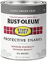 Vista 26 de Rust-Oleum 7770502-2PK - Pintura anti-óxido para aplicación con brocha, cuarto de galón, almendra brillante, (paquete de 2)