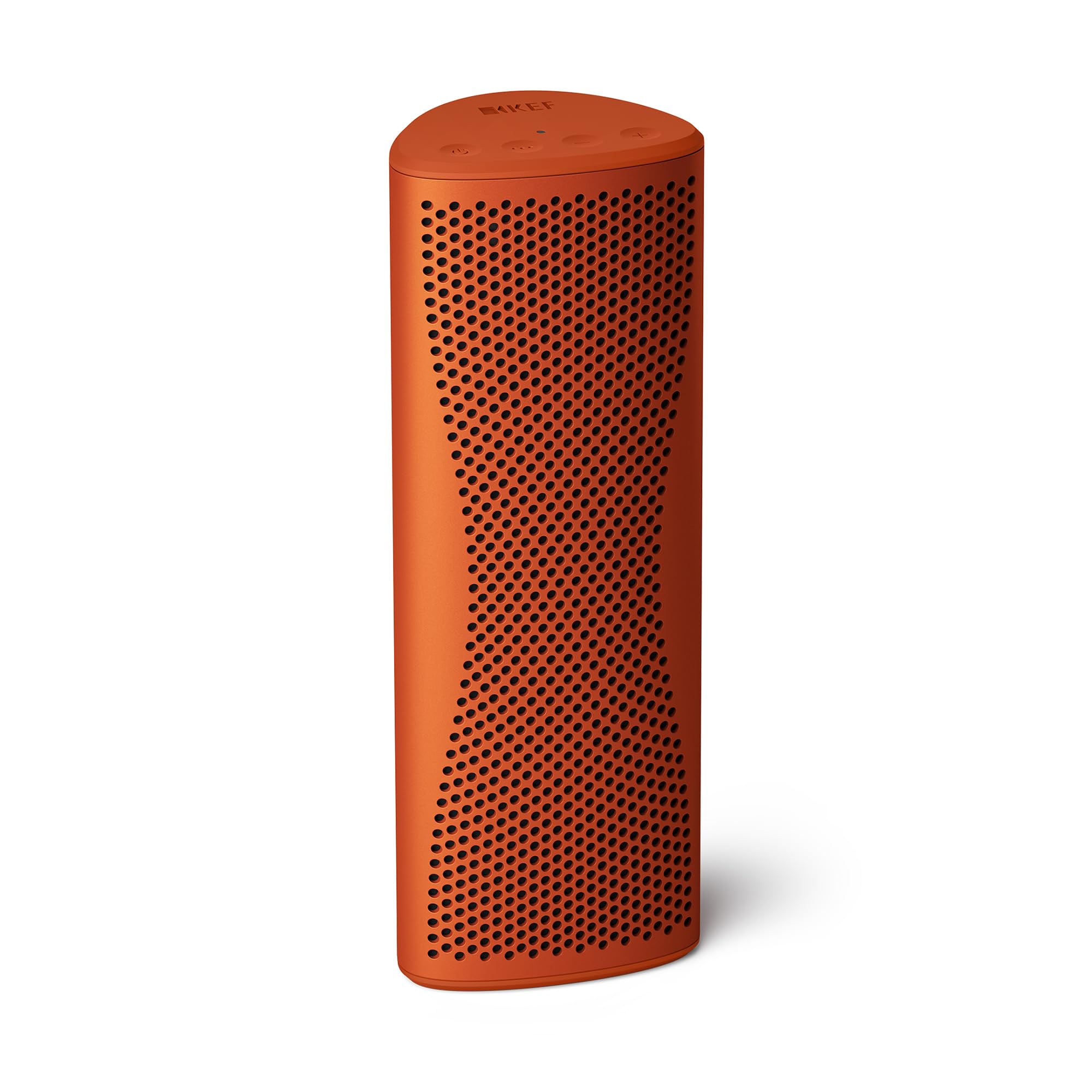 KEF Muo High-Fidelity Premium tragbarer Bluetooth-Lautsprecher, Orange Moon | Bluetooth 5.4 aptX Adaptive | USB-C | IP67 wasserdicht | 24 Std. Wiedergabezeit | für zu Hause, draußen und unterwegs
