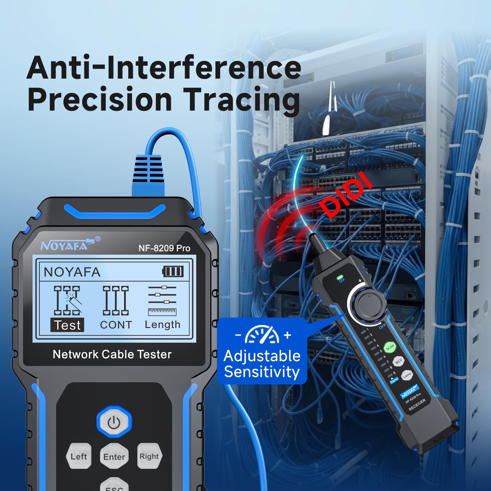 Upgrade Network Cable Tester mit PoE, Kabellängentest
