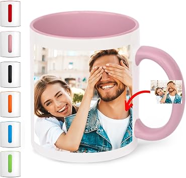 Personalized Coffee Mug - Valentines Day Gifts Custom Photo Mug with Text Picture & Logo, Personalized Gifts Custom Cups for Birthday Christmas Gifts Couple Mom Dad Party Tazas Personalizadas 11oz