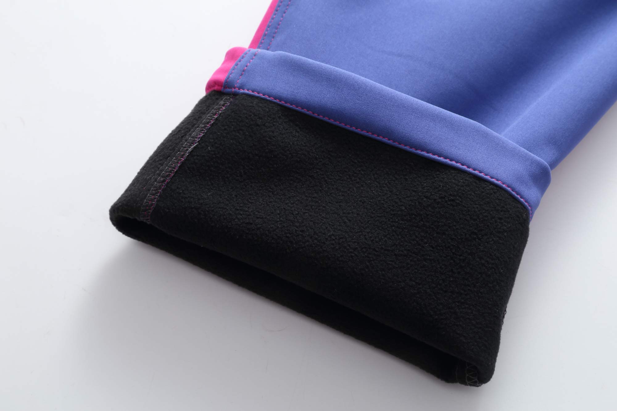 Pantalones Trekking Niño Niñas Impermeables Invierno Calentar Pantalon Montaña Senderismo Esqui Nieve Softshell al Aire Libre KZ6056-Pink-110-116