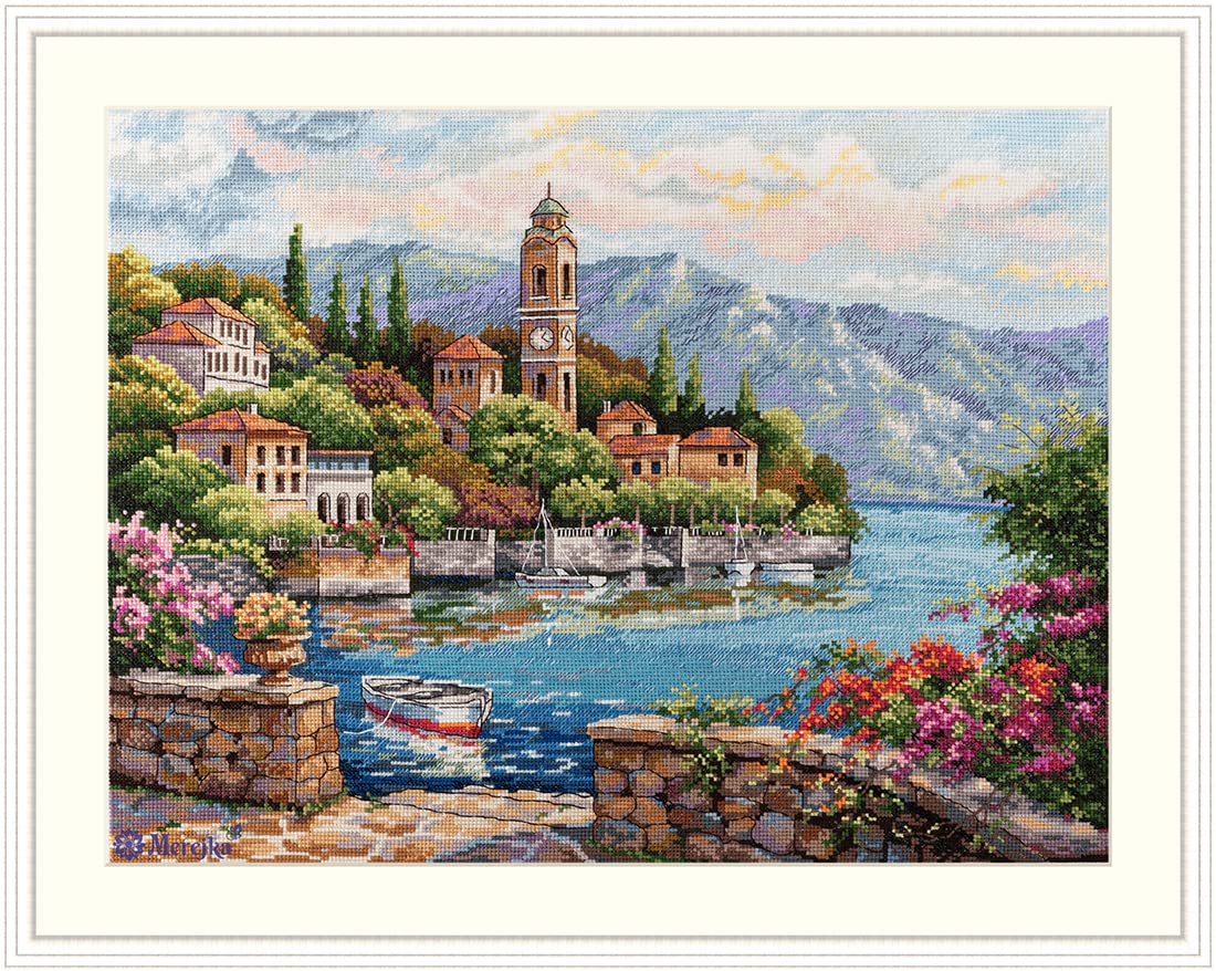 MerejkaCounted Cross Stitch Kit "Lago di Como"