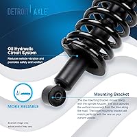 Vista 190 de Detroit Axle - Kit de suspensión delantera de 10 piezas para Chevy Aveo Aveo5 Pontiac G3 Wave 2 Ready Struts Assembly 2 Enlaces de barra