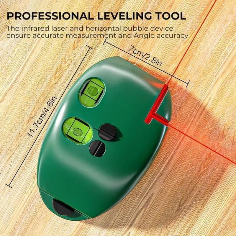 Close view of compact electronic laser level