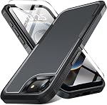 for iPhone 17E Case/iPhone 16E Case with Screen Protector, Dual Layer Heavy Duty Rugged Military Grade Shockproof Protective Phone Case for iPhone 16e/iPhone 17e 6.1 inch (Dark Green)