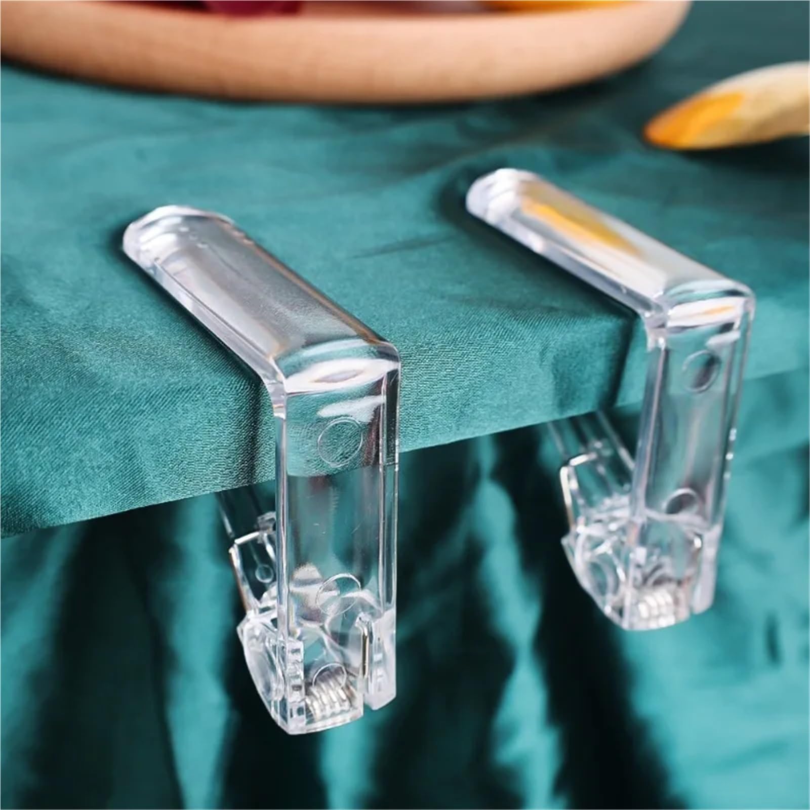 Tischdeckenklammern Tischdeckenklammern aus Kunststoff for Tische, Picknicks, Klammern, Abdeckung, Fixierung, Halterung, Restaurant, Hochzeit, Partyzubehör(ColorB-48pcs)
