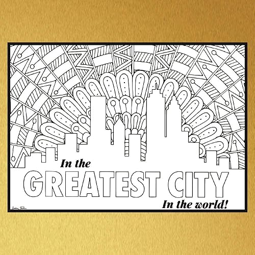 Miniatura 5 de Coloring Broadway - Páginas para colorear inspiradas en Hamilton (juego de 4), colección Legacy, mercancía musical de Hamilton, impresas en