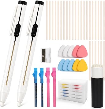 Fabric Marking Set for Sewing and Quilting, Tailor Chalk Kit