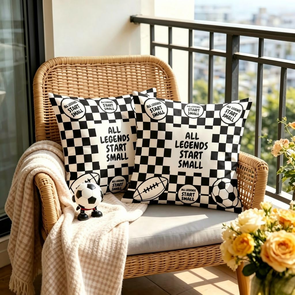 Soccer & Rugby Inspirational QuoteLinen Pillow Covers -14x14
