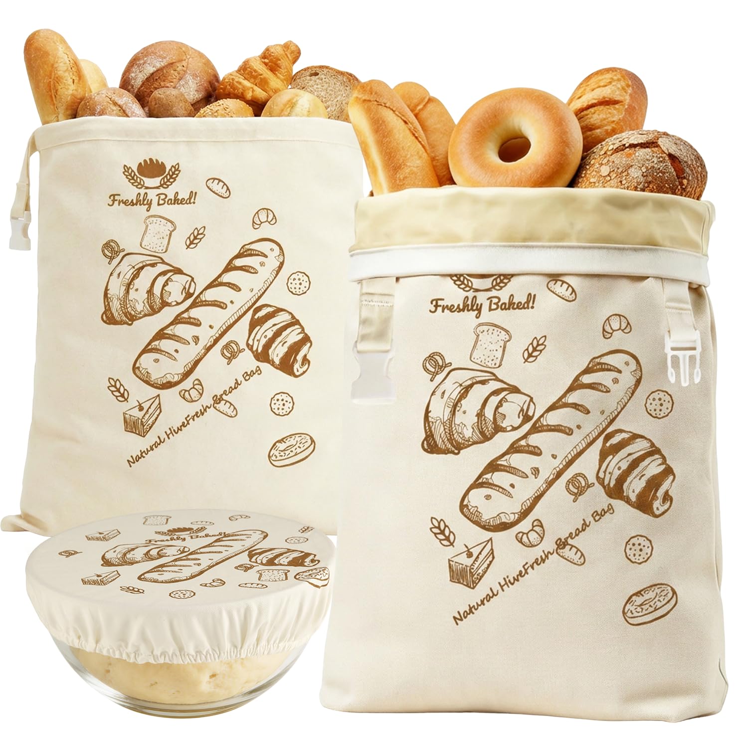 50% OFF Artisanhive Beeswax Bread Bags --2 Pack