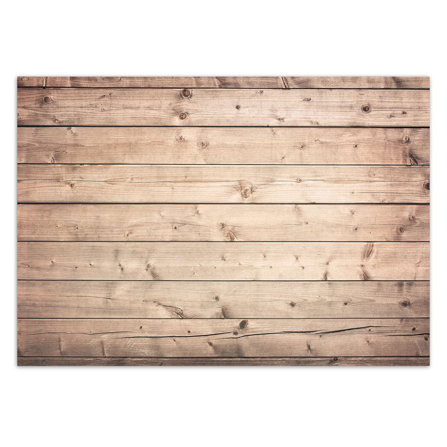 Feeby Papier Peint Intisse Planches En Imitation Bois Structure 400x280 cm marron Déco Murale Trompe L' Oeil Tapisserie Moderne Salon Chambrea' Coucherr Salle De Bain Cuisine Texture Bois