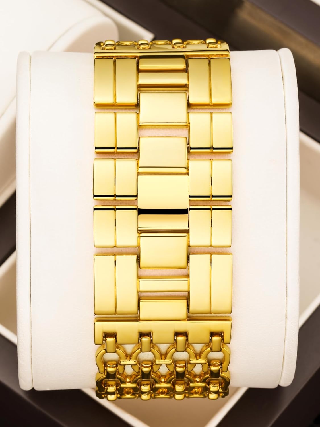 Gosasa Women's Luxury Quartz Watch with Stainless Steel Mesh Link Bracelet, Elegant Round Dial with Crystal Accents, Waterproof Ladies Dress Wristwatch,Fashion Gift for Women - Image 4