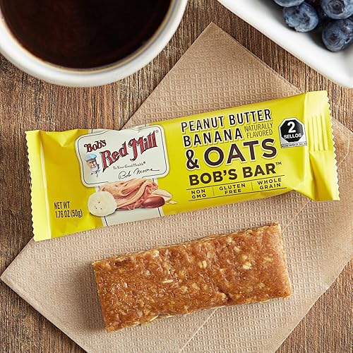 Vista 25 de Bob's Red Mill Barra de chocolate y avena con mantequilla de maní, 1.76 onzas (paquete de 1), sin gluten, sin OMG, grano entero