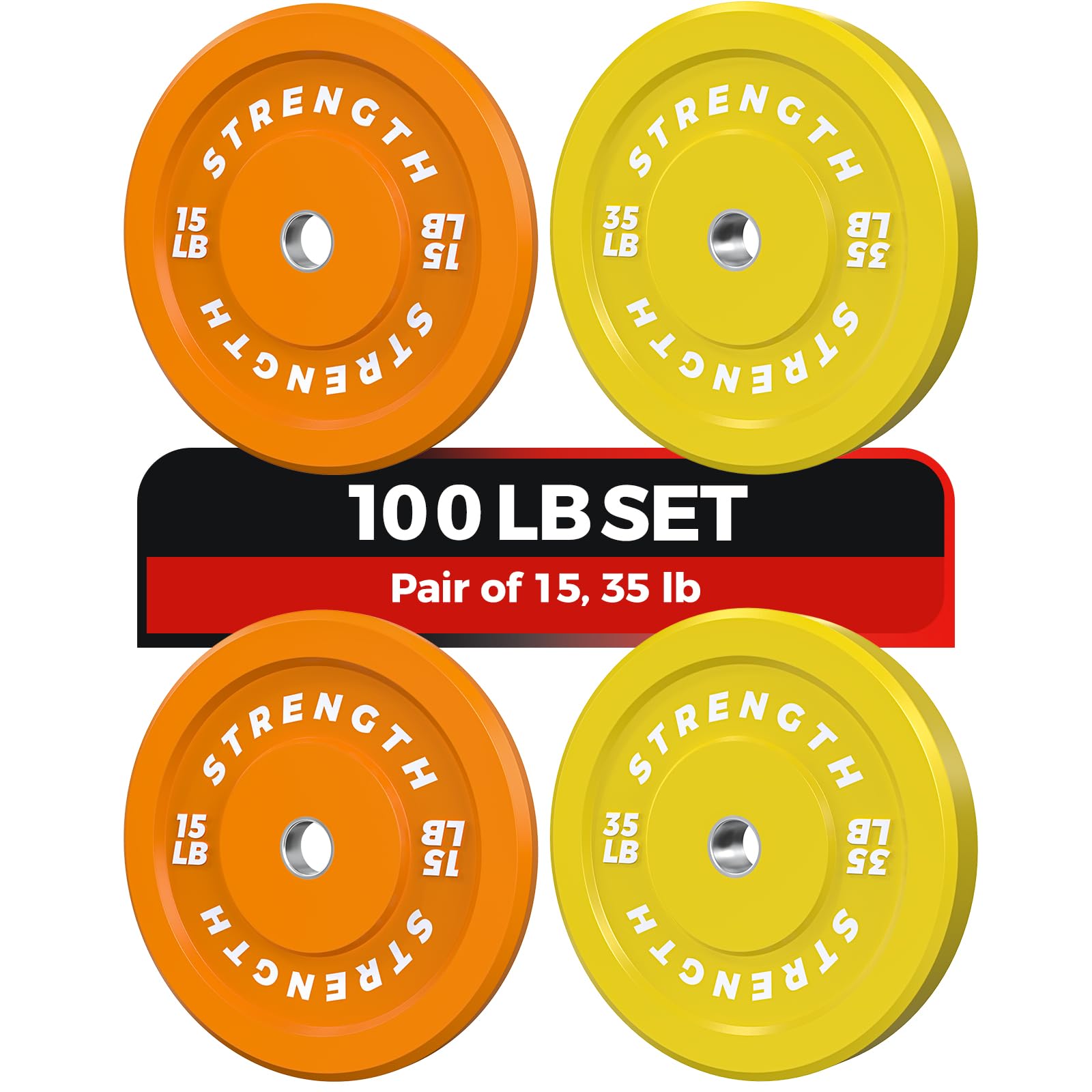 Rendpas Premium Color-Coded Bumper Plates