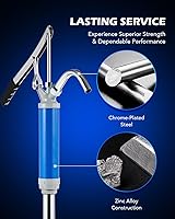 Vista 8 de Orion Motor Tech Bomba de barril de acción de palanca, bomba manual de barril resistente con tubo de succión telescópico que se adapta a tambores