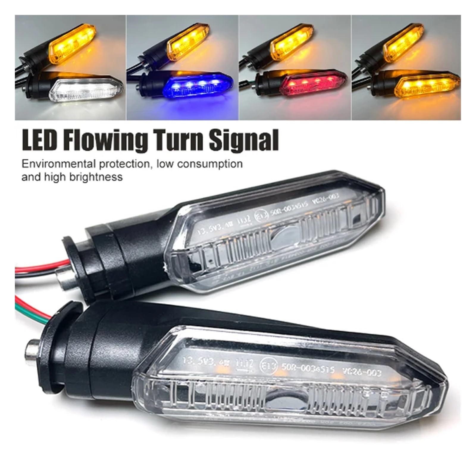 Indicatori direzione a LED moto Lampada che scorre 12V Indicatoris Motos