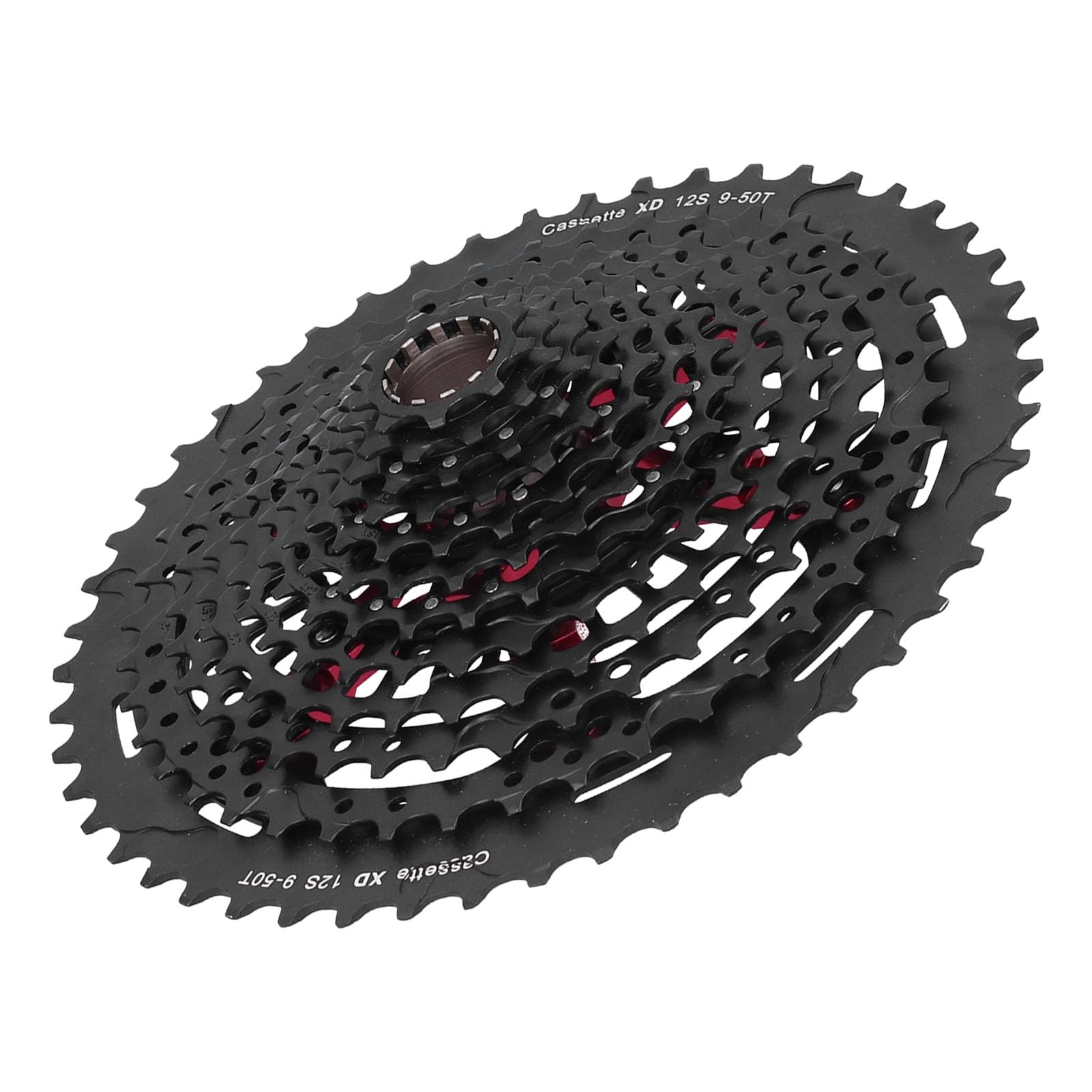 aqxreight Cassette de Aleación de Aluminio para Volante de Bicicleta de 12 Velocidades, Accesorio del 9 50T Xd para Conducción Silenciosa