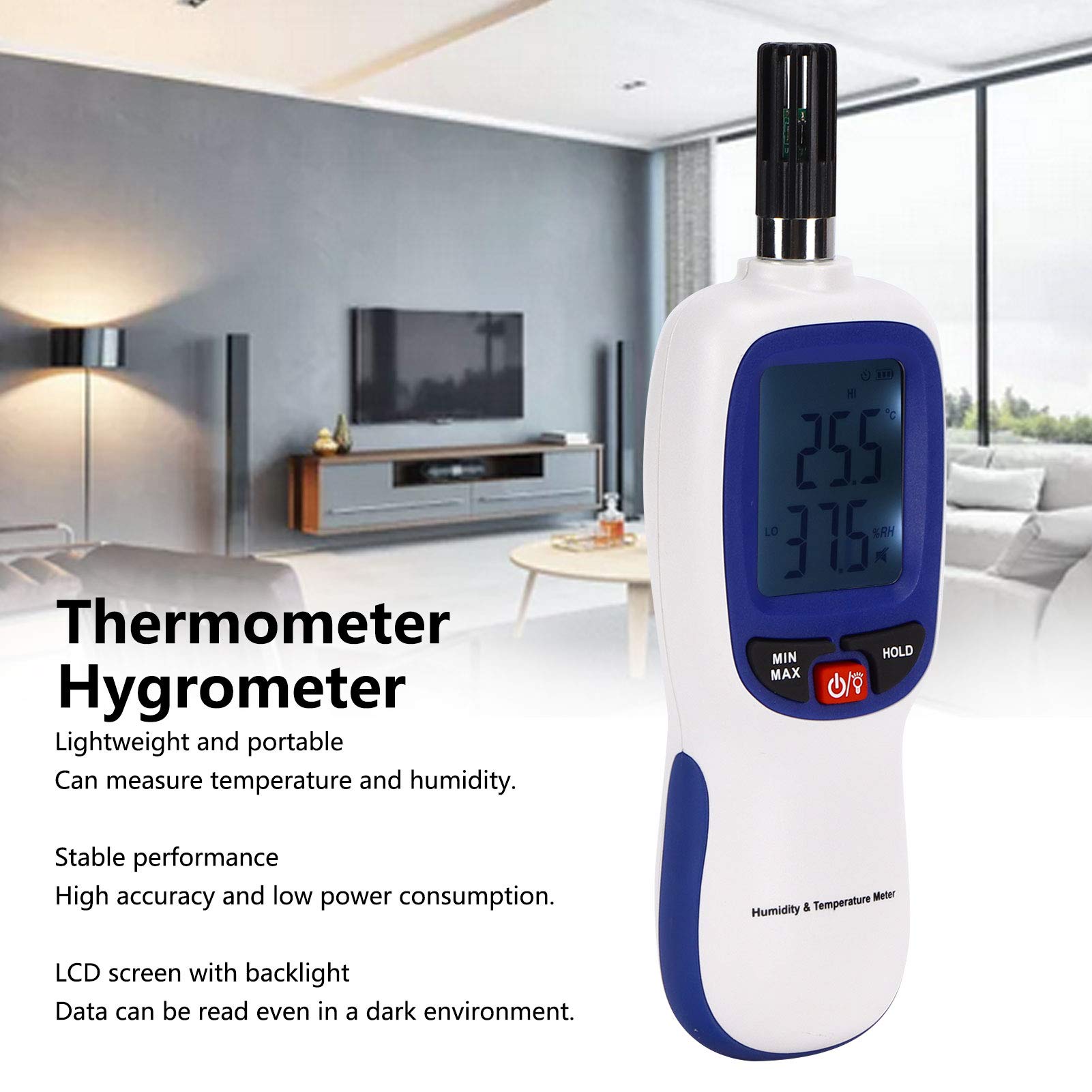 WT83B Termometr Pokojowy Miernik Wilgotności Miernik Temperatury i Wilgotności Bluetooth Miernik Temperatury i Wilgotności Podświetlenia LCD