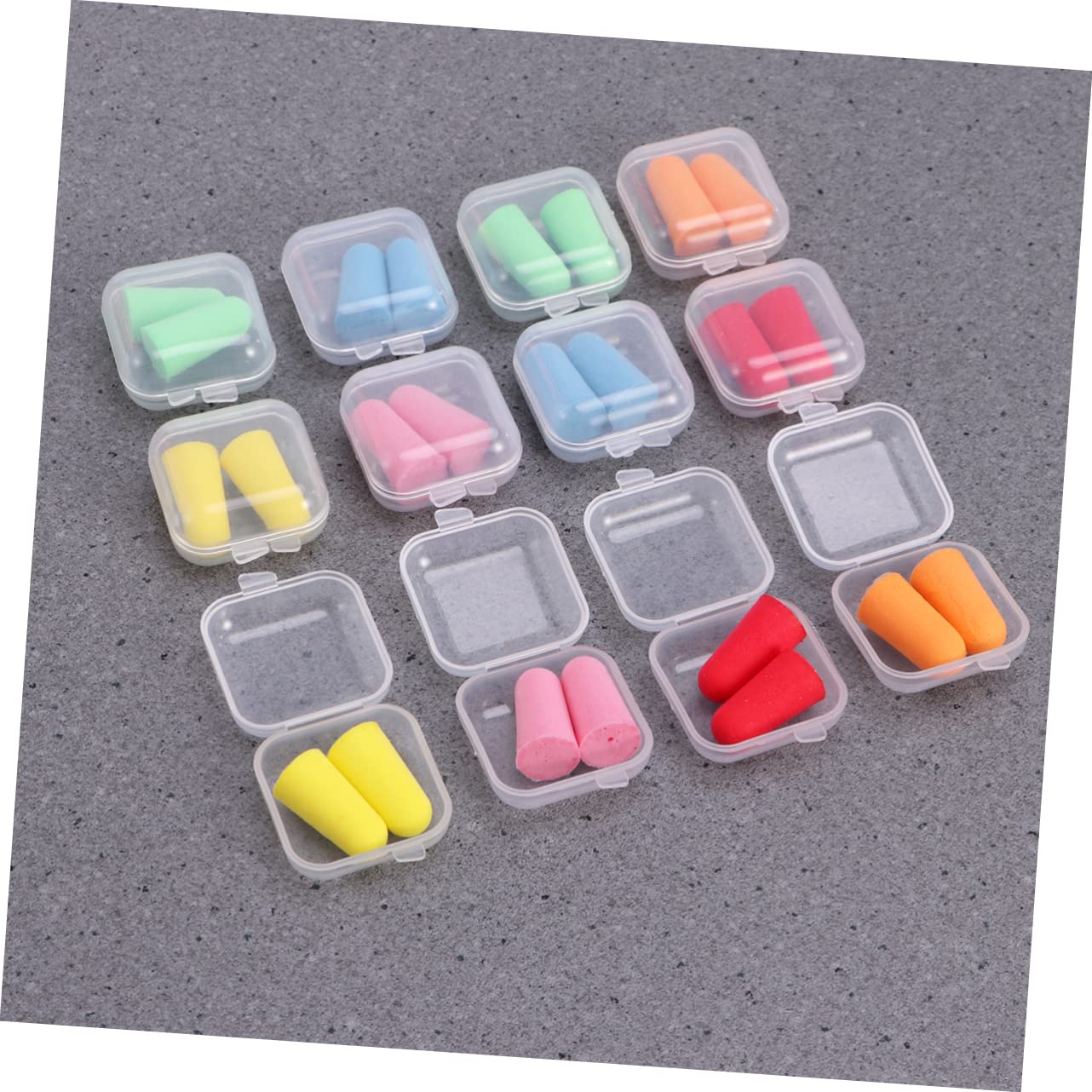 MOLUCKFU Hearing Protection Ear Plugs Noise Reduction for Work Travel Soft Sponge 12 Boxes Set