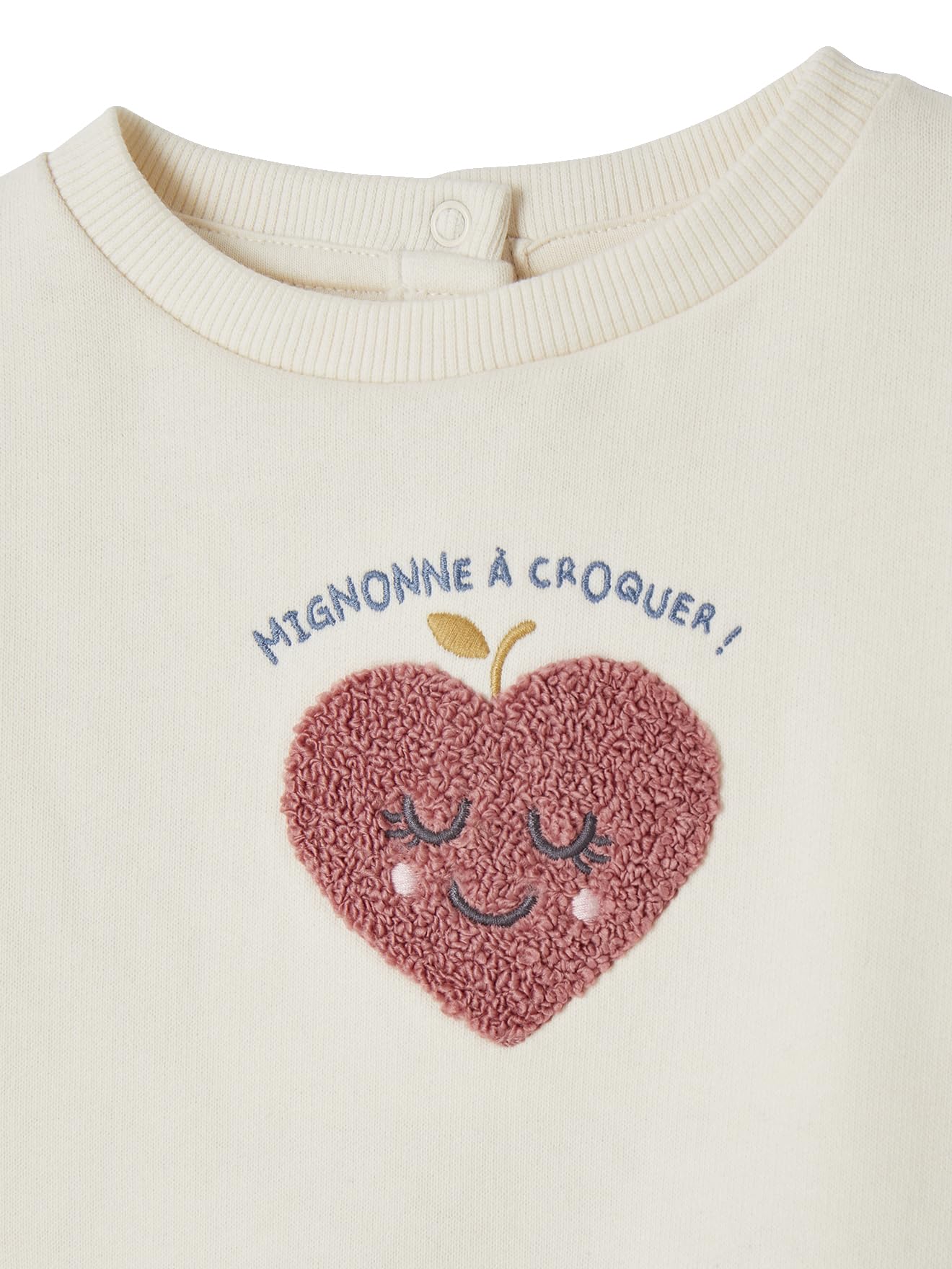 VERTBAUDET Sweat bébé avec Motif en bouclettes
