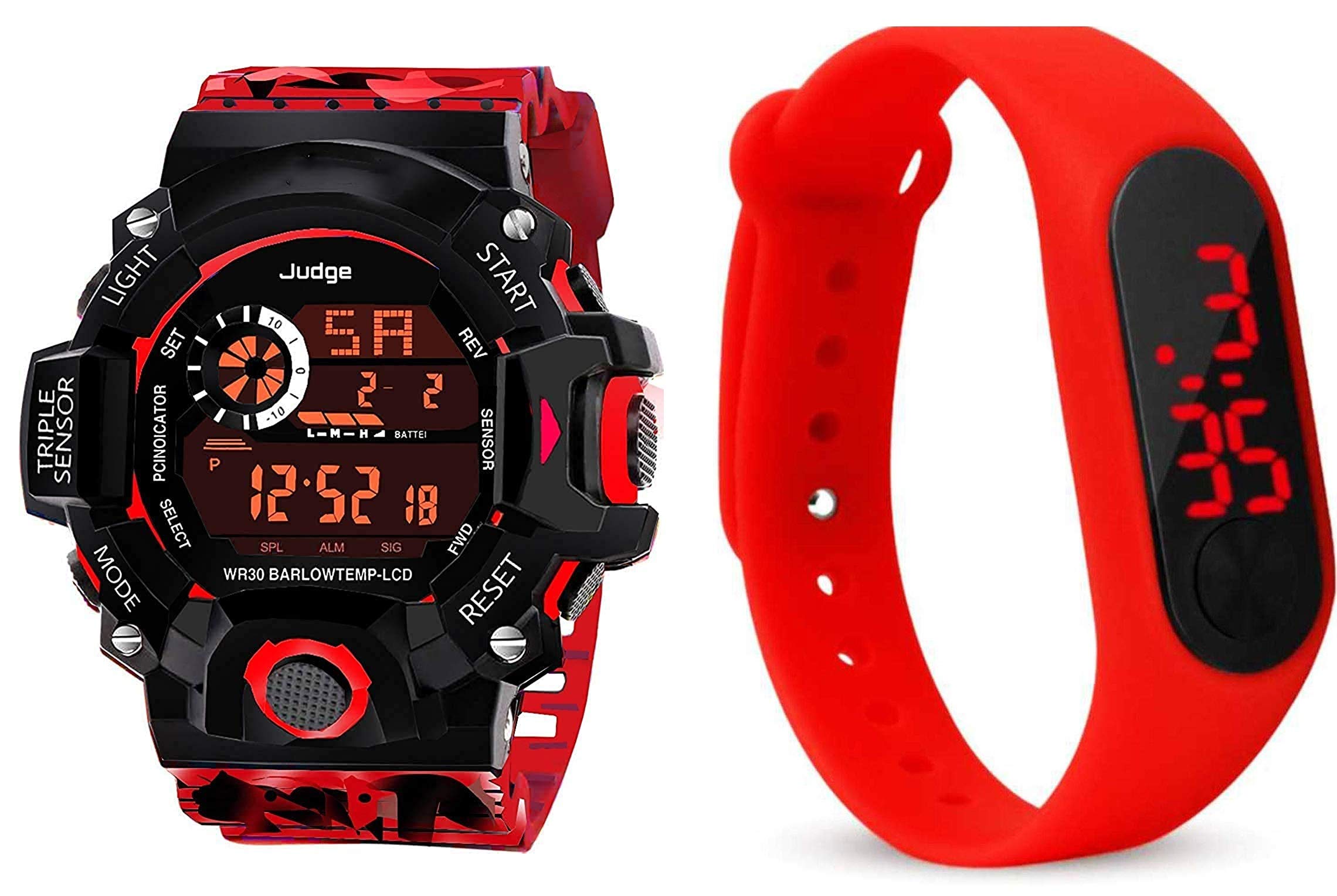SELLORIA Digital Boys Watch (Red Dial Red Colored Strap) (B08RBMPFQJ) Amazon Price History, Amazon Price Tracker