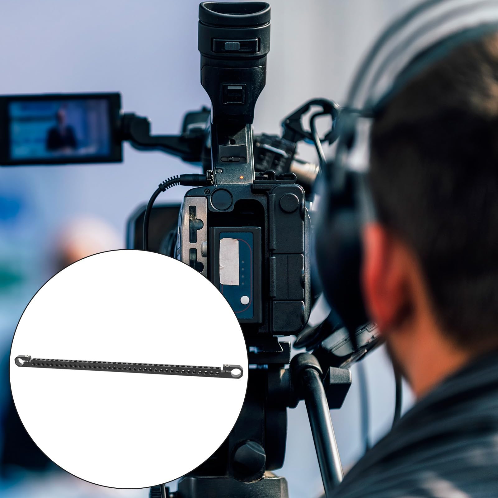 Asta in alluminio da 400 mm con adattatore per asta da 15 mm, morsetto per tubi per videocamere, videocamere, accessori per gabbia, formaggio