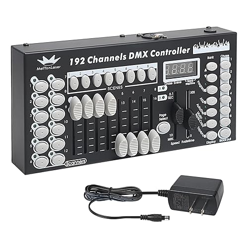 DMX Controller DMX Console,192CH Dmx512 Console Controller Panel Use for Editing Program of Stage Lighting Runing