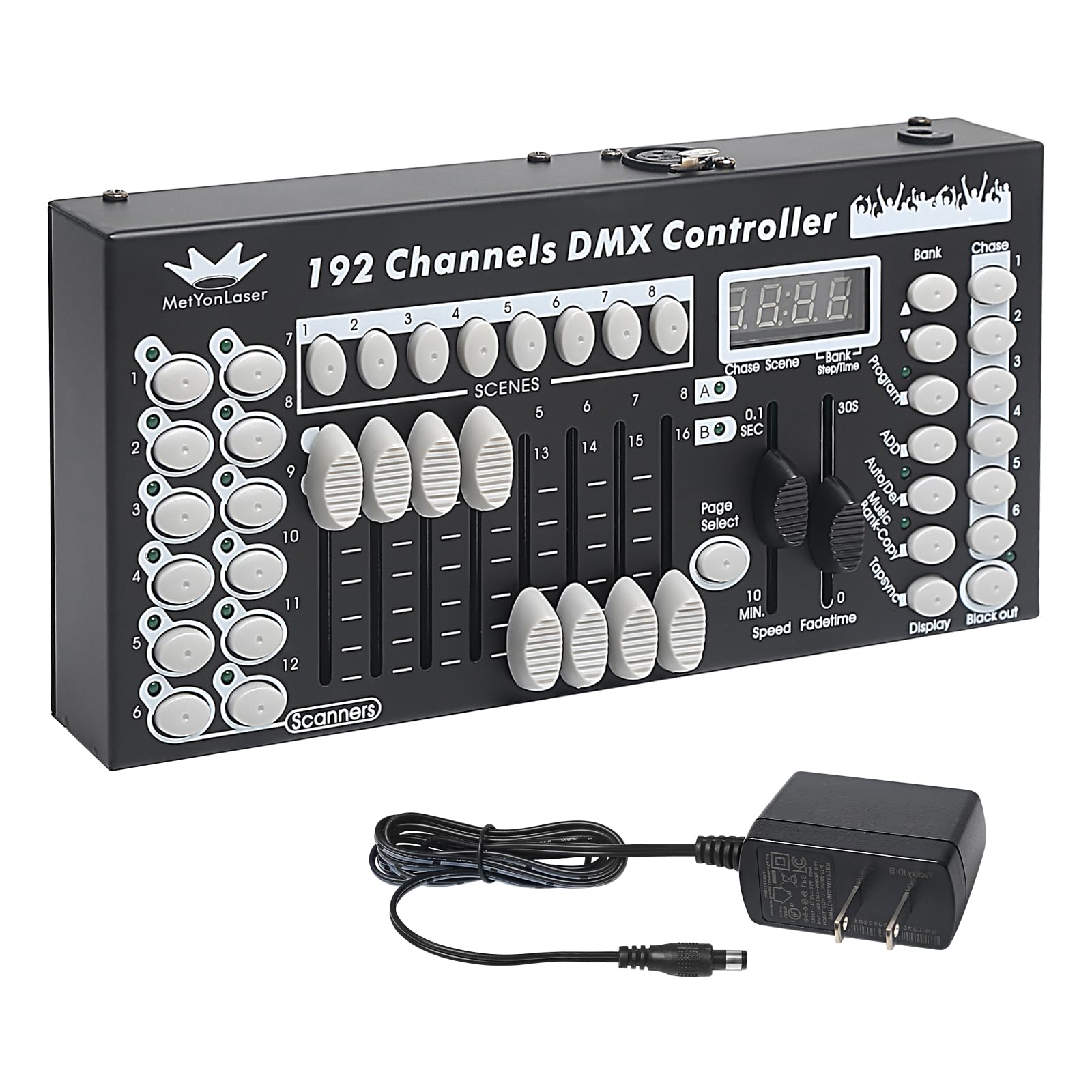 DMX Controller DMX Console,192CH Dmx512 Console Controller Panel Use for Editing Program of Stage Lighting Runing