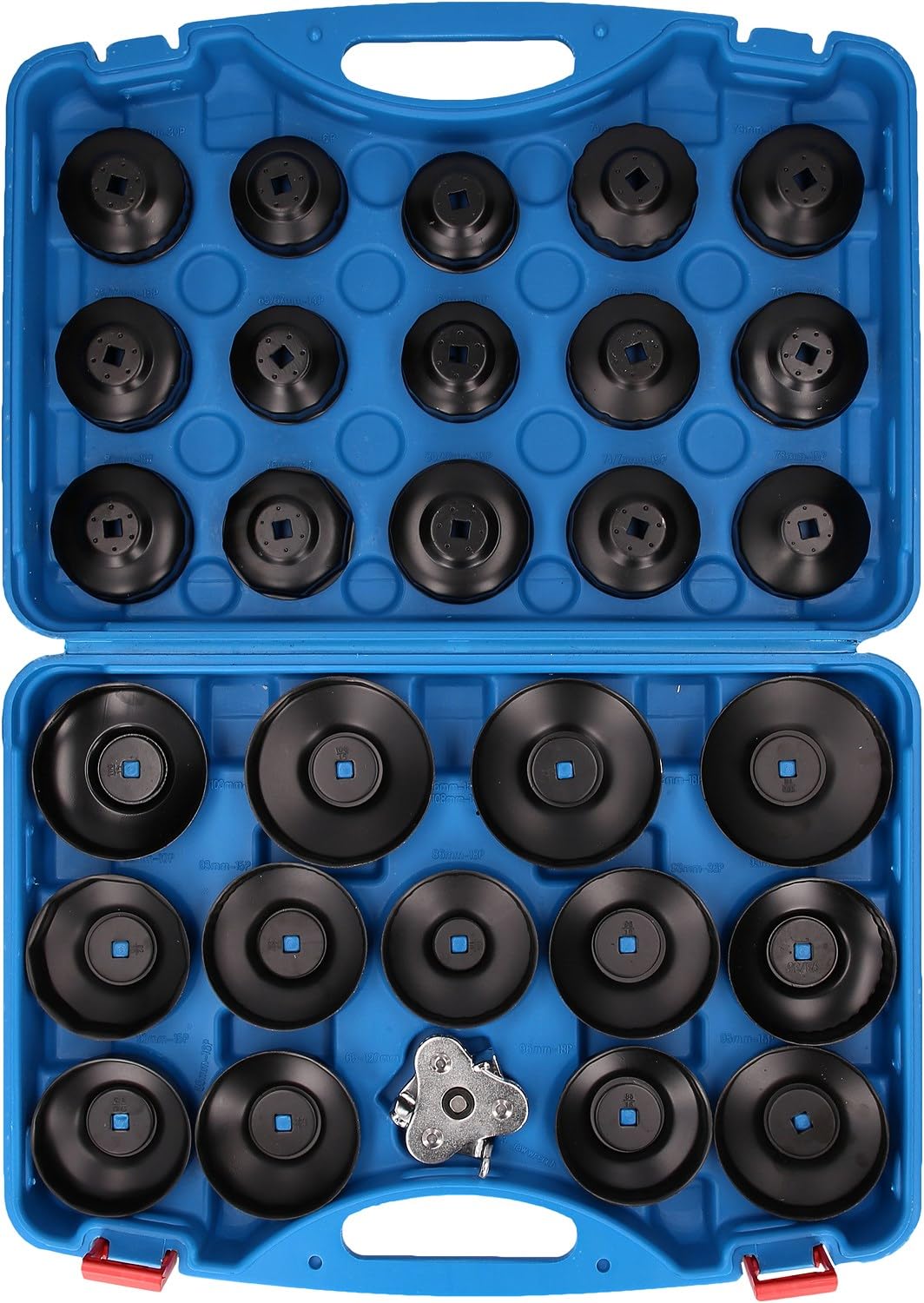 BRILLIANT TOOLS BT711050 Juego de llaves para filtros de aceite, 30 pzs [Powered by KS TOOLS]